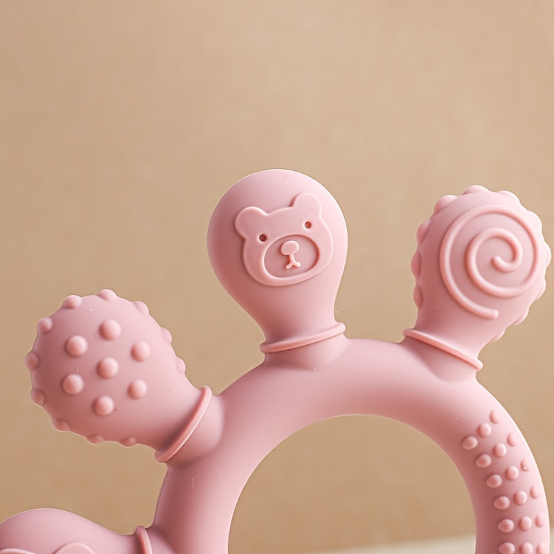 Baby Teething Toys, Baby Teethers, Food Grade Silicone Teethers,, Baby Care Rings, Toys, Gifts for Kids, Newborn Accessories
