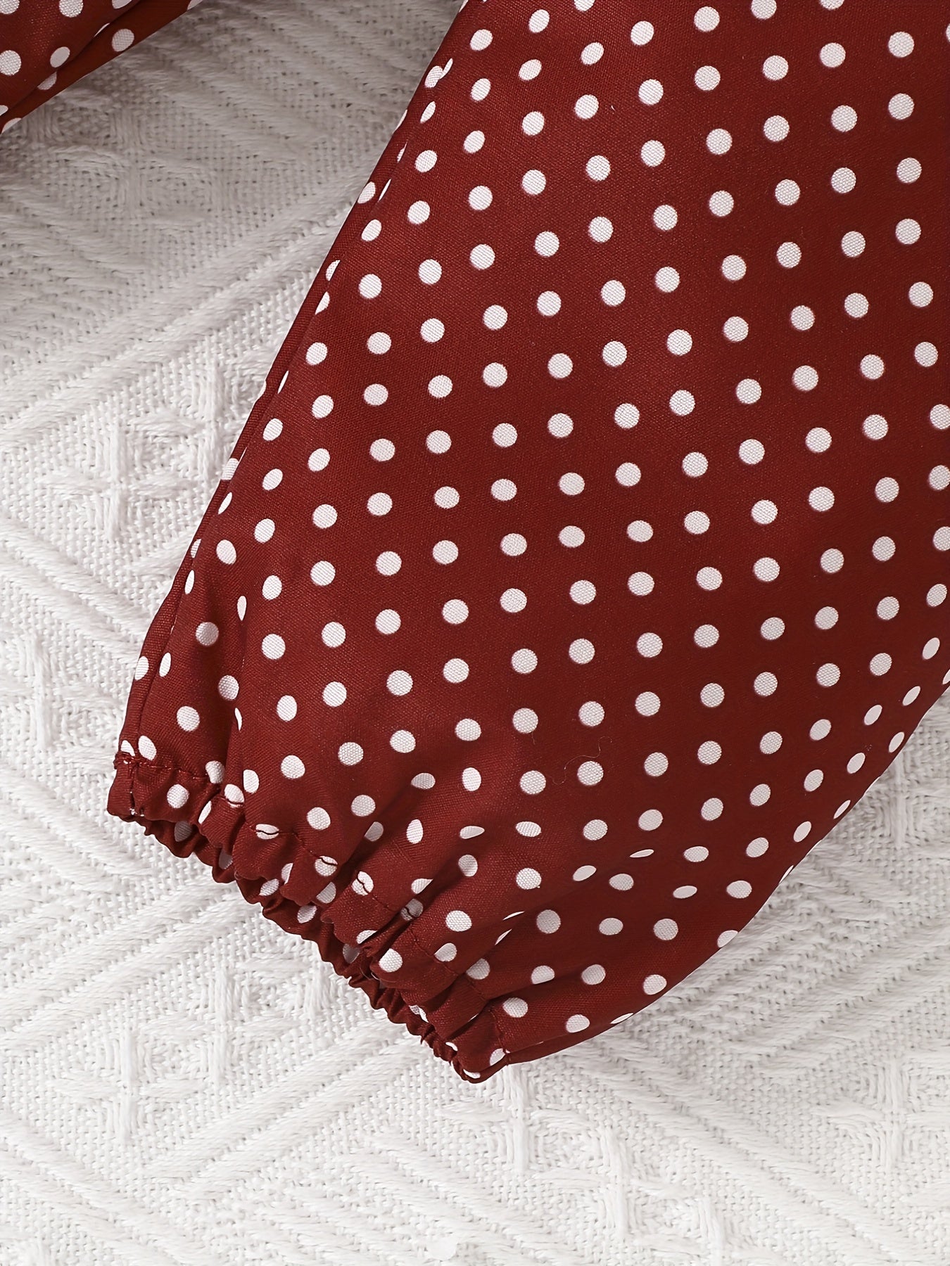 2pcs Baby Girl's Stylish Set, "Isn't She Lovely" Print Long Sleeve Onesie + Polka Dot Pants, Comfy Trendy Outfit Outdoor Clothing