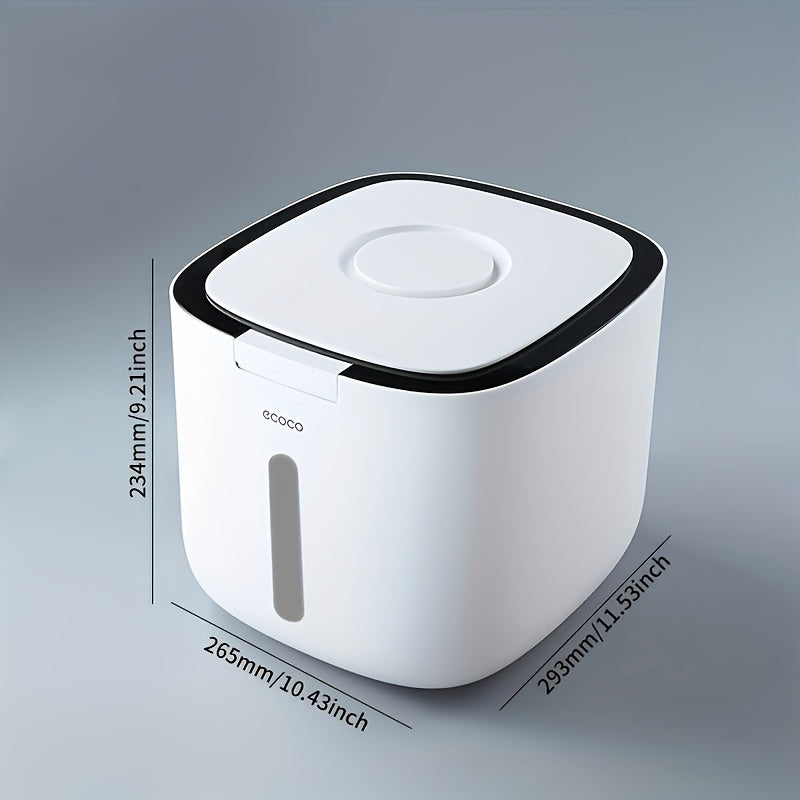 1pc Cylinder Rice Bucket, Insect-proof And Moisture-proof Thickened Containers For Rice, Cereals, Grains, Flours, Pet Food, Household Airtight Rice Dispenser, Food Storage Jar, Home Kitchen Supplies