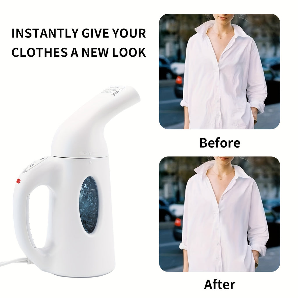 Steamer For Clothes, Portable Garment Steamer Handheld Design, 850W, Strong Penetrating Steam, Removes Wrinkle, For Home, Office And Travel (UK)